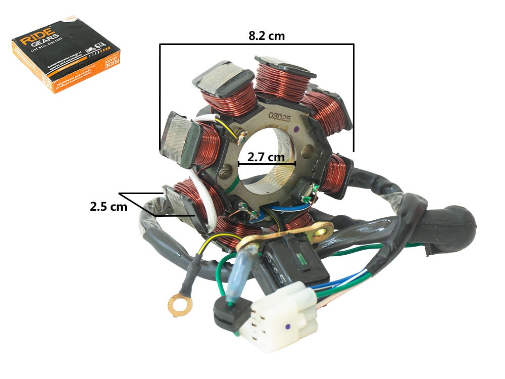 ALTERNADOR PULSAR 180UG ,150UG,220(8 PIÑAS)