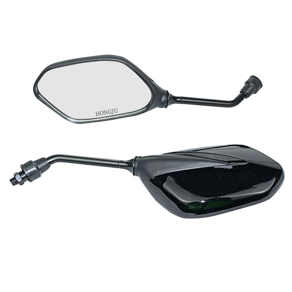 ESPEJO DOBLE COLOR 10MM NEGRO STD