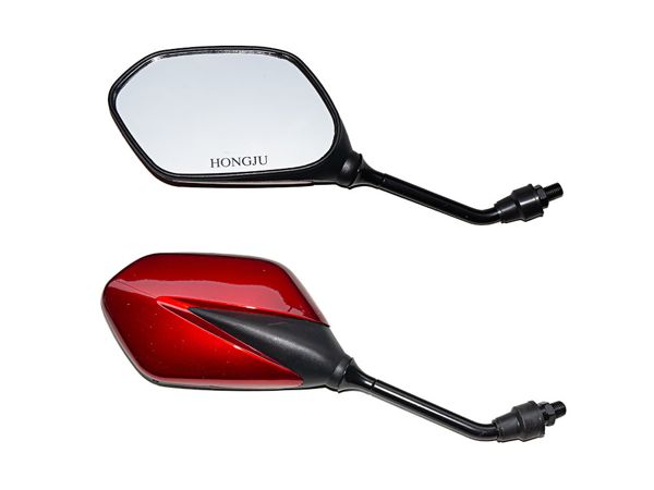 ESPEJO DOBLE COLOR ROJO 10MM STD