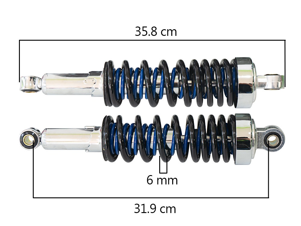 AMORTIGUADOR POST REF DOBLE RESORTE STD AZUL