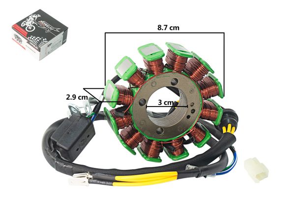 ALTERNADOR CG200 12P 200W (29.5MM)