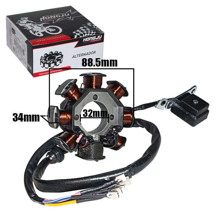 ALTERNADOR PREMIUN CG150 8P 3H