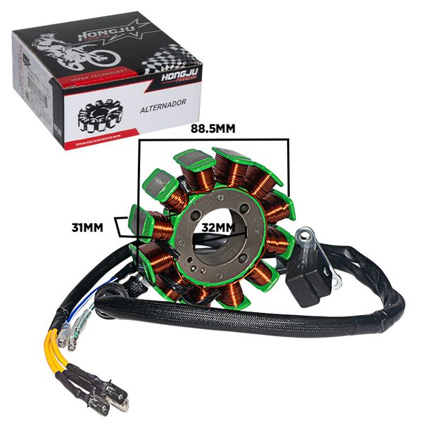 ALTERNADOR PREMIUN CARGUERO 200W 12P 18/88.5MM