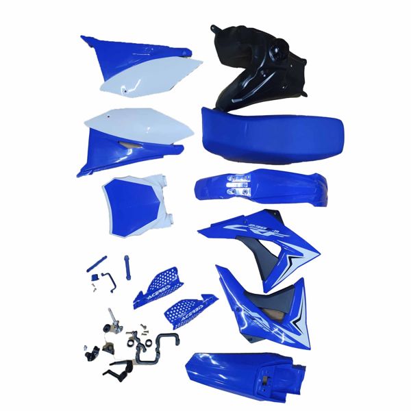 KIT PLASTICO AZUL CRF230-2019 CON ASIENTO Y TANQUE