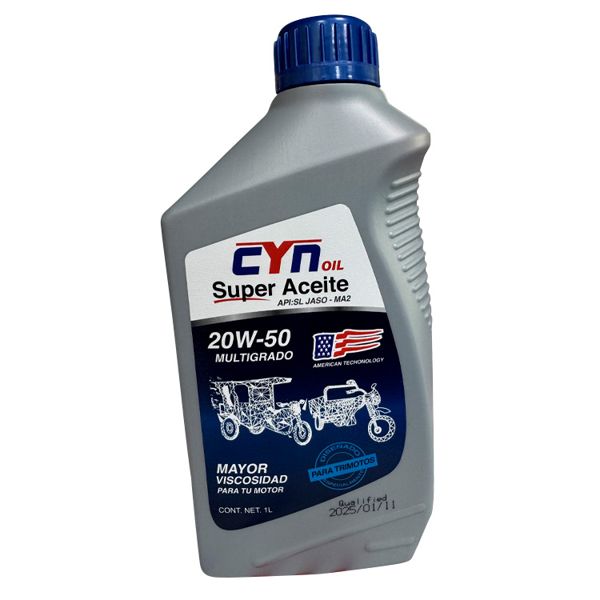 ACEITE MULTIGRADO MINERAL 20W-50 CYN
