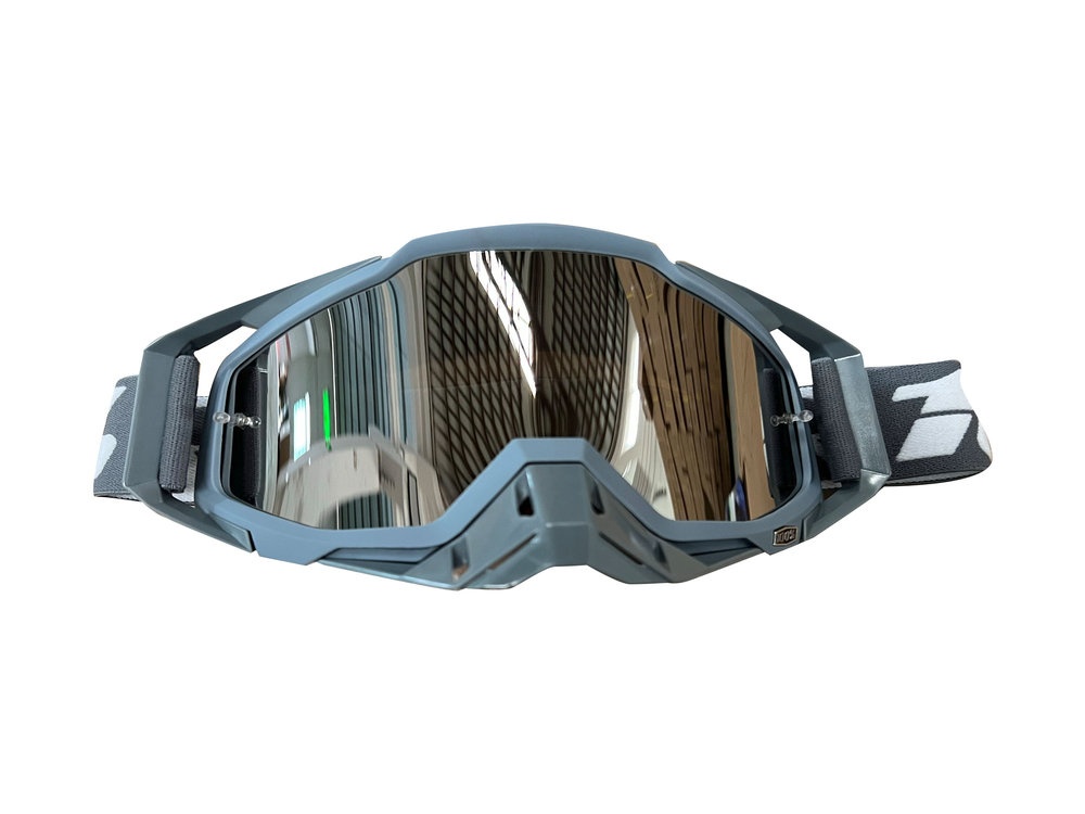 LENTES MICA ESPEJO DE MOTOCICLISTA UNIVERSAL GRIS