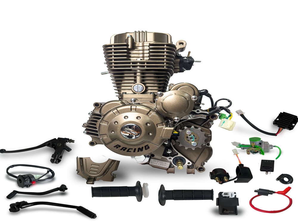 MOTOR 200CC LINEAL CON BALANCEADOR VARILLA CG200 6 CAMBIOS MARRON